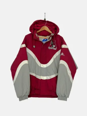 90's Alabama Crimson Tide Embroidered Vintage Puffer Jacket with Hood Size L-XL