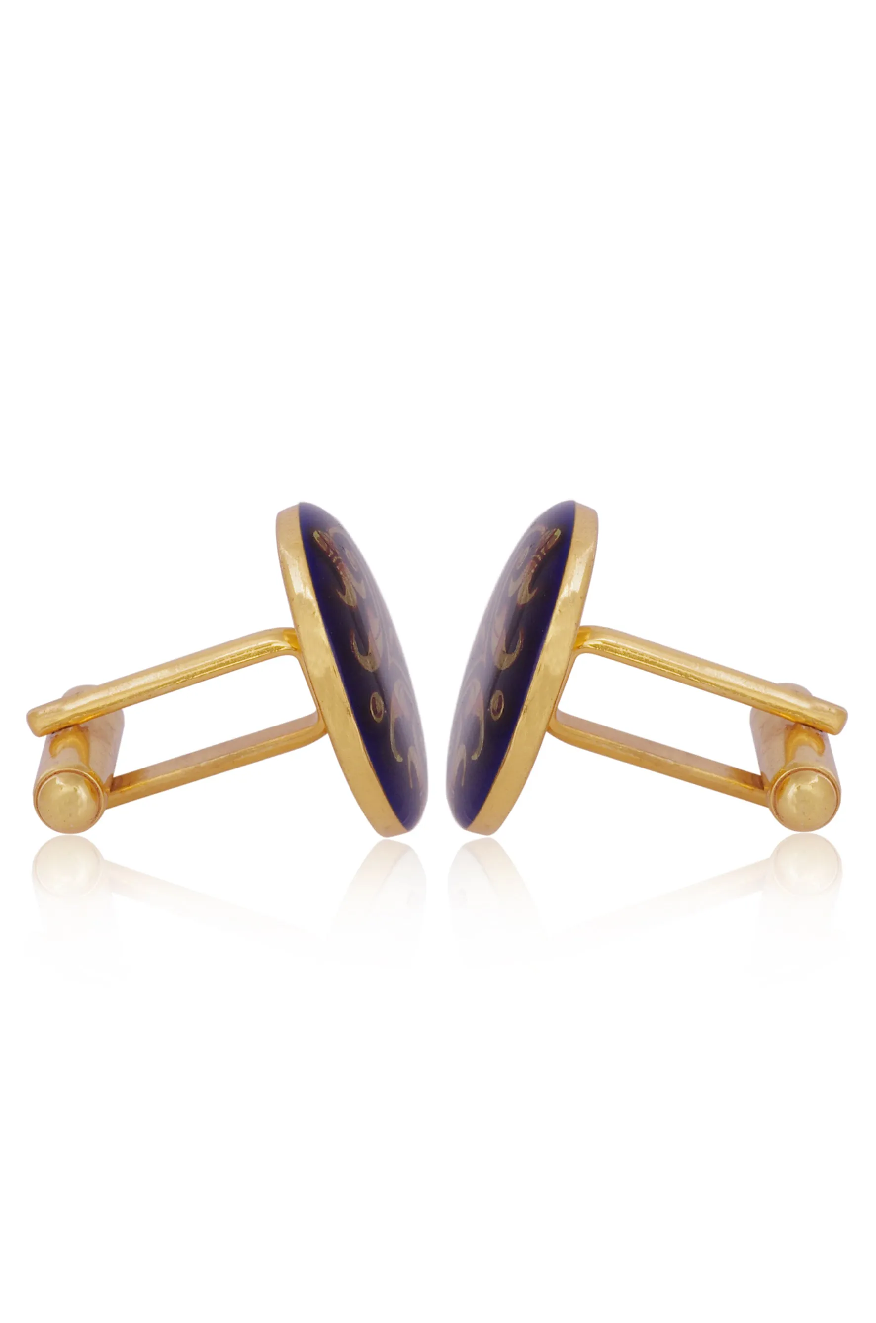 BLUE ZELLIGE CUFFLINKS