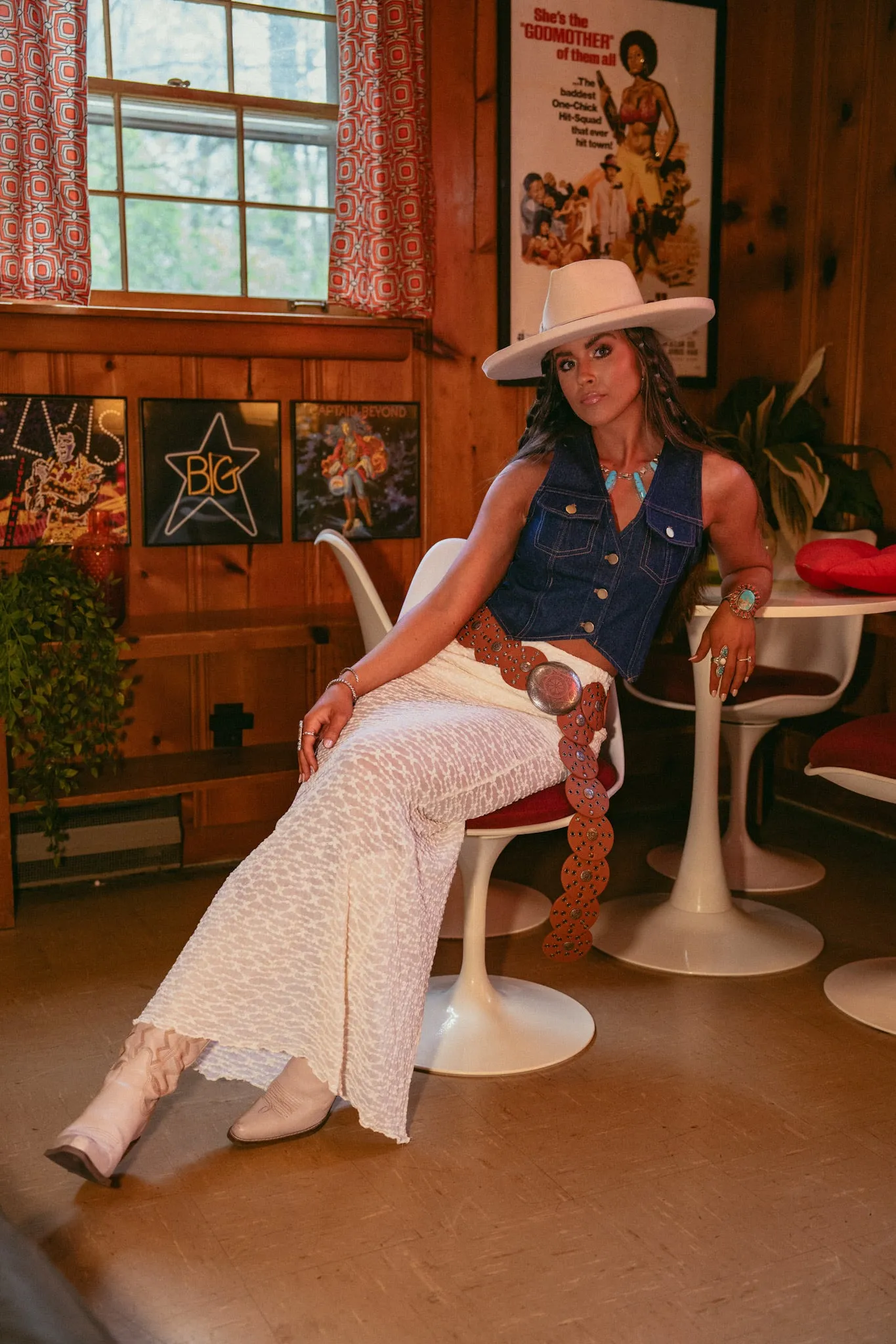 Coastal Cowgirl Maxi Skirt in Cream