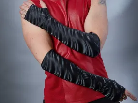 FG40-PUf Black PU arm warmers