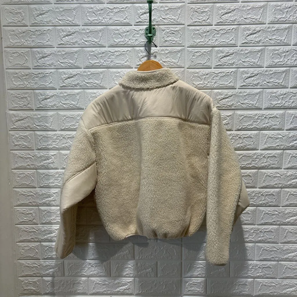 Fleece Sherpa Quarter Zip Pullover Jacket