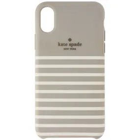 Kate Spade New York Case for Apple iPhone Xs/X - Stripe Clocktower/Cream/White