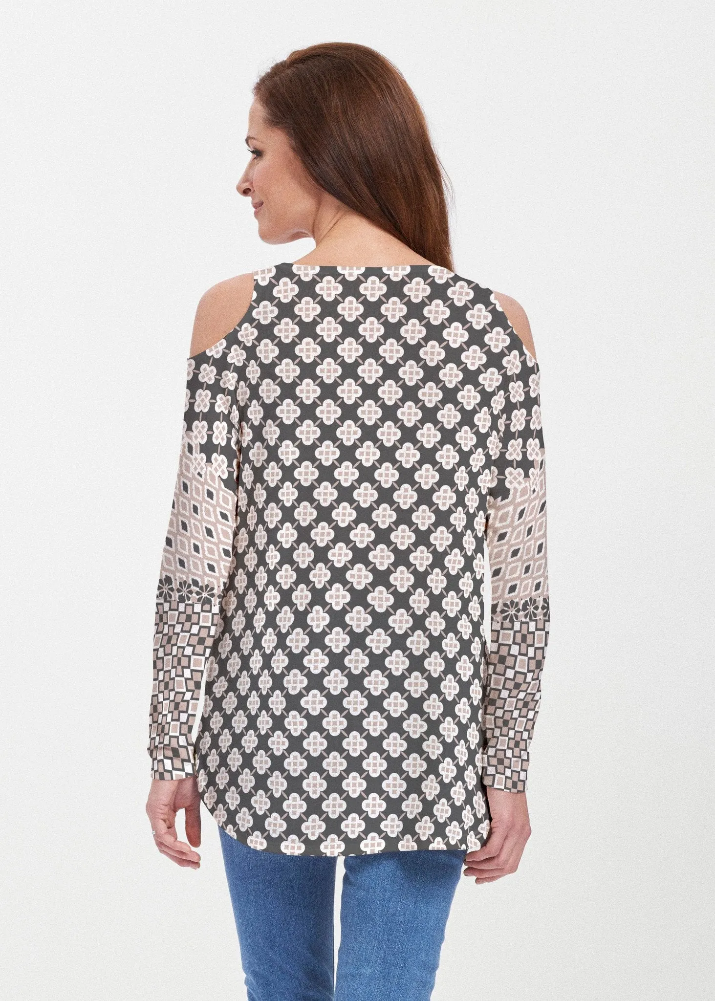 Miscellany Black (22069) ~ Cold Shoulder Tunic