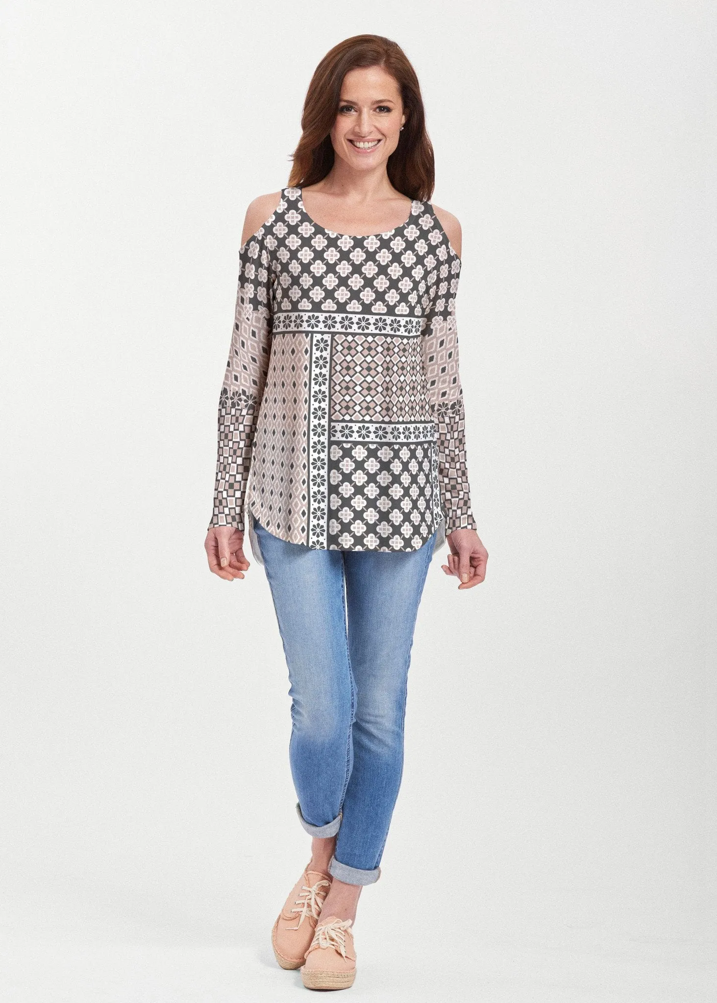 Miscellany Black (22069) ~ Cold Shoulder Tunic