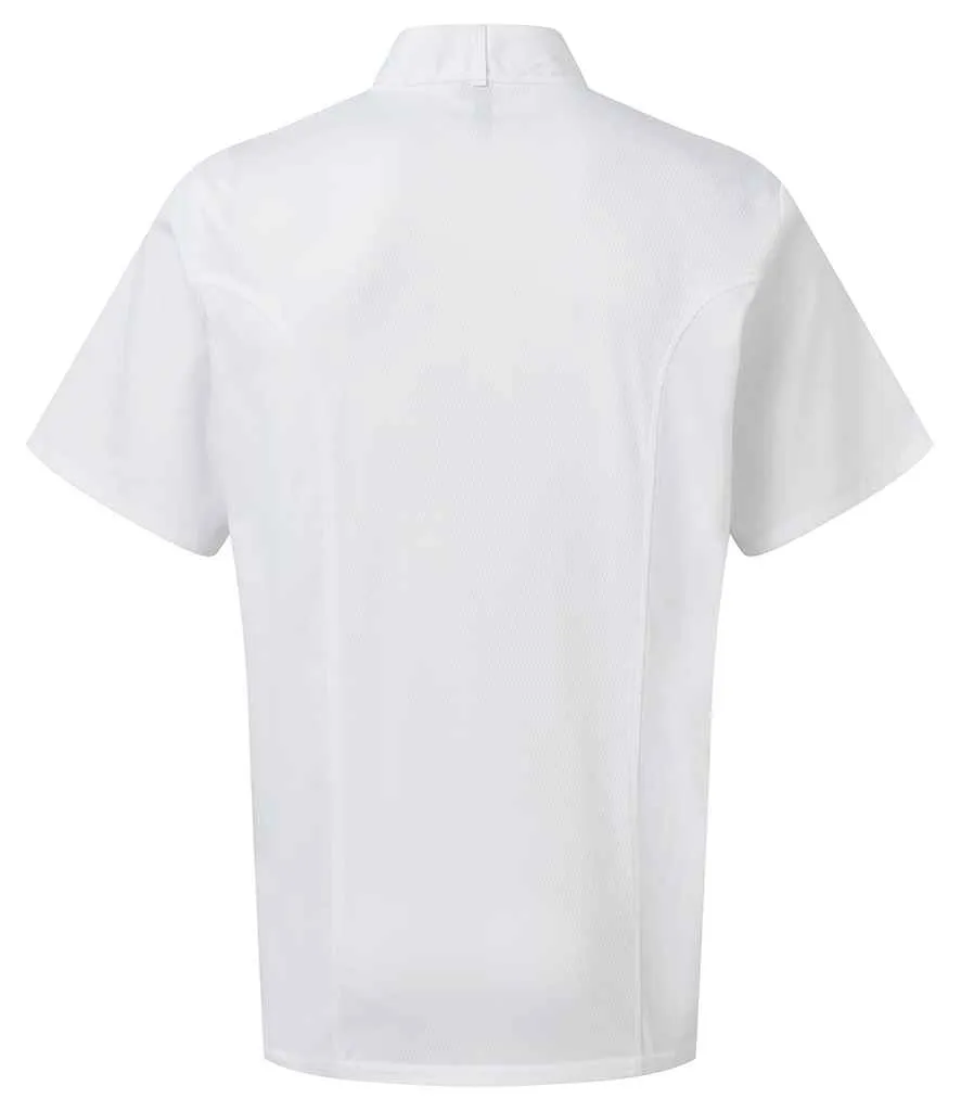 Premier - Coolchecker® Short Sleeve Chef's Jacket